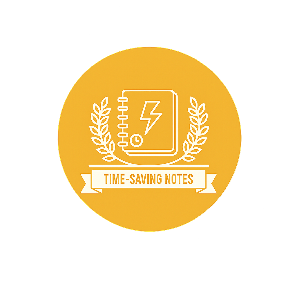 Time Saving Notes